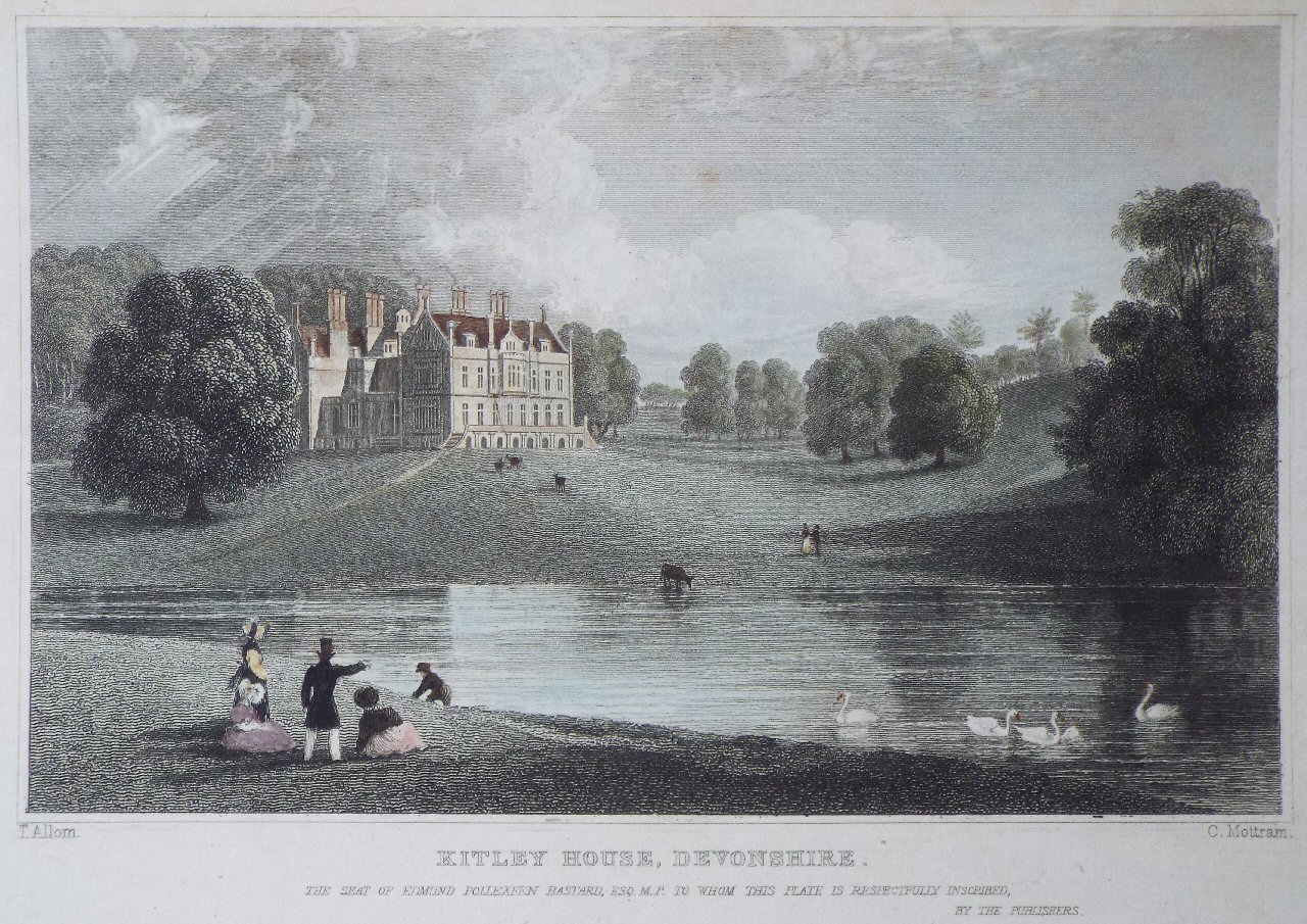 Print - Kitley House, Devonshire. - Mottram